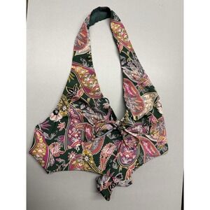 Princess Polly Paisley Halter Crop Top Y2K Tie Festival Coachella Boho Sz 2